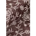 Tencel-üvegfényű/himzett.barna