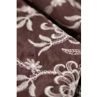 Tencel-üvegfényű/himzett.barna