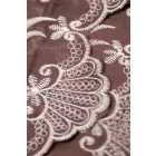 Tencel-üvegfényű/himzett.barna