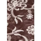 Tencel-üvegfényű/himzett.barna