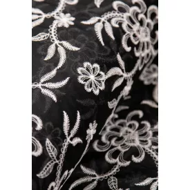 Tencel-üvegfényű/himzett.fekete