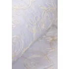 Tencel-üvegfényű/himzett virágos.világoskék