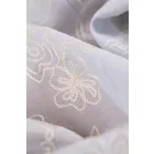 Tencel-üvegfényű/himzett virágos.világoskék