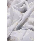 Tencel-üvegfényű/himzett virágos.világoskék