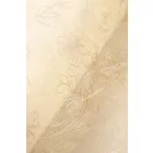 Tencel-üvegfényű/himzett virágos.sárga