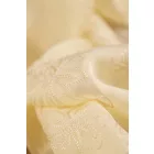 Tencel-üvegfényű/himzett virágos.sárga