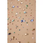 Tüll-luxory.testszínű színes kristály