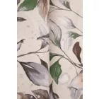 Dekorvászon-leveles.barna