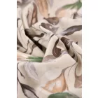 Dekorvászon-leveles.barna