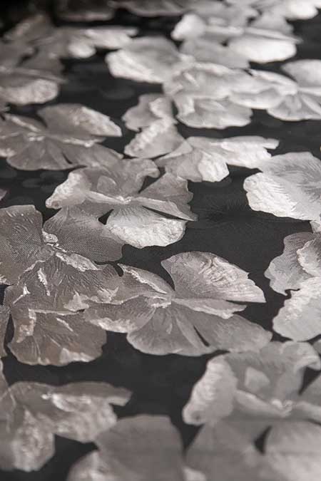 Ezüst Jacquard anyag