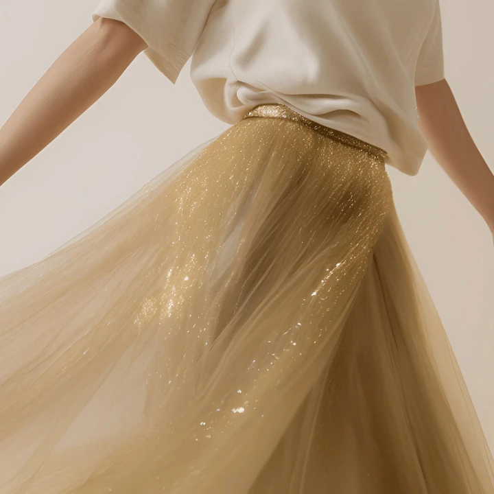 A különleges tüll anyag felhasználása