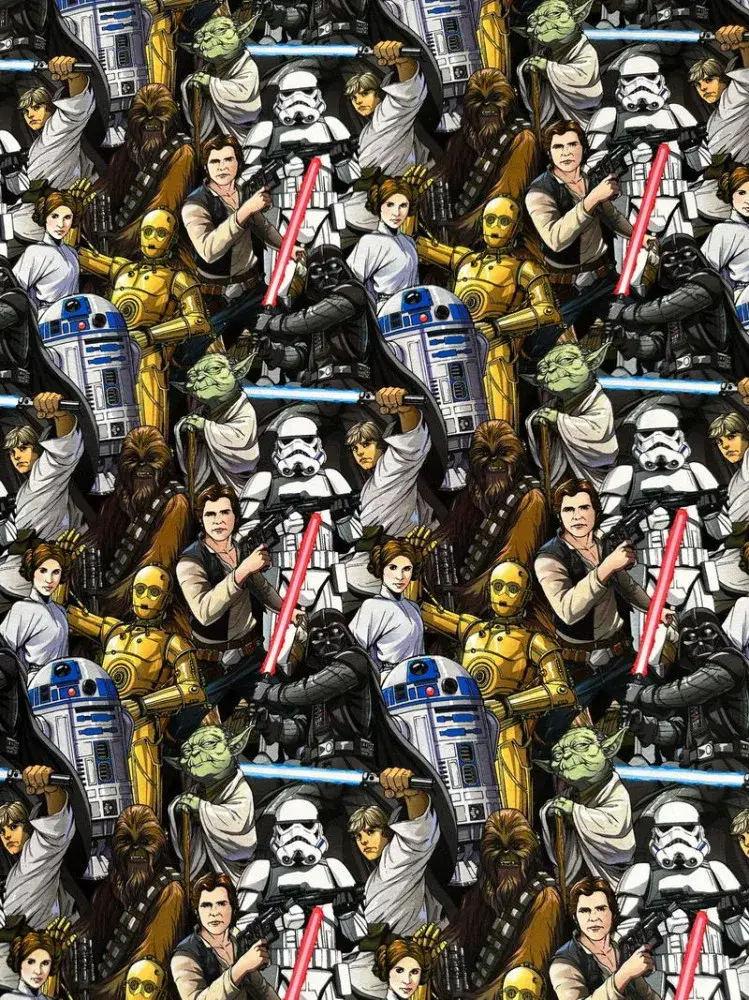 star wars mintás anyag